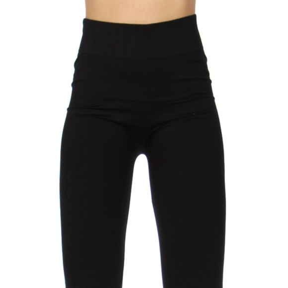 Pants - Durable Solid Polyamide basic leggings